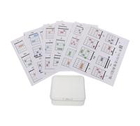 VANZACK 57pcs Guitar Chord Fingering Diagram Cards Storage Box Portable Chord Chart for Beginner Music Practice Instructional Diagram Chart