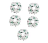 VANZACK 5pcs Cat Cone Healing Collar for Cats and Kittens Lightweight and Comfortable Elizabethan Cone for Care for Preventing Licking and Scratching Plant Design