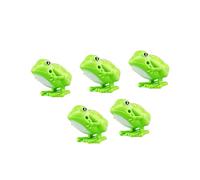 VANZACK 5Pcs Funny Clockwork Bouncing Frogs Educational Plastic for Enhances Coordination and Imaginative Skills