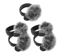 VANZACK 5Pcs Furry Lapel Microphone Windscreen Covers Noise Reduction Windproof Muff for Wireless Lavalier Mics Lightweight Microphone Protection Accessory for Clear Outdoor Speech