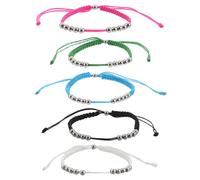 VANZACK 5pcs Golf Score Counter Beads Bracelet, Golf Counter Bracelet, 10 Beads Cord, Effortless Score Tracking, Secure Fit, for Novice Men, Competitive Matches, Everyday Life