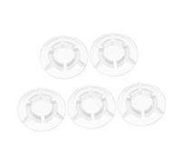 VANZACK 5pcs Guitar Knobs Part Footswitch Cap Foot Nail Cap for Guitar Effect Round Volume Knob Effect Pedal Footswitch Cover Top Cover Pedal Topper Transparent