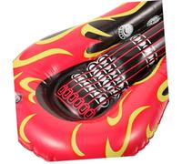 VANZACK 5pcs Inflatable Flame Guitar for Realistic Rock Star Musical Instrument with Safety Valve Stage Prop for Themed Carnival Birthday Party Favors