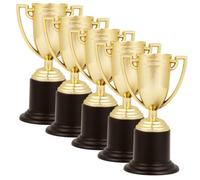 VANZACK 5Pcs Mini Trophy for Party Games Soccer and Basketball Award Models Lightweight Abs Material Creative Rewards for Classroom and Sports Competitions