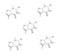 VANZACK 5pcs Molecular Jewelry Brooch for Science Students Teachers Chemistry Pin for Clothing Decoration Secure Fastening Stable Attachment for Students