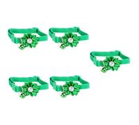 VANZACK 5pcs Pet Flower Collar Bell Chain for Cats and Dogs Cute Floral Design for Fashion Parties and Everyday Wear