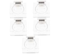 VANZACK 5pcs Reptile Feeding Bowl Cup Portable Food and Water Dispenser for Lizards Geckos and Chameleons Compact Design for Easy Visibility and Cleaning Magnetic Attachment for Secure