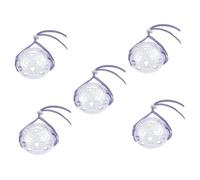 VANZACK 5pcs Reusable Cat Muzzle Transparent Design for Kittens for Grooming and Bathing Prevents Biting and Meowing Easy to Clean Per Pack