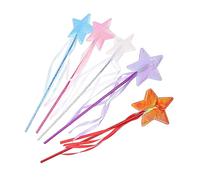 VANZACK 5Pcs Star Fairy Wands for Angel Fairy Wand for Parties Dances Photography Birthday for Adorable Easy to Hold Fairy Sticks Brightly Colored Props