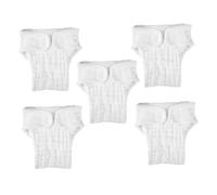 VANZACK 5pcs Washable Reusable Boy Girl Cloth Diaper Inserts Cotton Soft Booster Pads for Diaper Covers Insert Changing Pad Liner