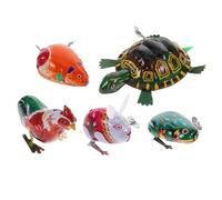 VANZACK 5pcs Wind Up Vintage Clockwork Walking Jumping Playthings for Fine Motor Skill Development and Party Stocking Stuffers Random Styles