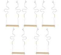 VANZACK 5pcs Wooden Chicken Perch Stand Practical Swing Toy for Pet Chickens Encourages Exercise and Coordination for Coop Activities