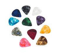 VANZACK 60pcs Colorful Heart Shape Celluloid Guitar Picks Ultra Thin Lightweight for Acoustic Bass Ukulele Mandolin Banjo Professional Use