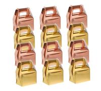 VANZACK 60pcs Wedding Favor Boxes with Handle Small Paper Candy Treat Boxes Rose Gold Gold Mini Packaging for Party Decorations Sturdy Handheld Design for Freshness Protection and Easy