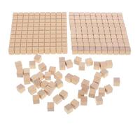 VANZACK 61pcs Math Manipulatives Counting Blocks for Primary School Three-level Decimal Cube Model Math Learning Supplies for Interactive Teaching and Home Education Enrichment