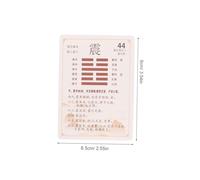 VANZACK 64pcs I Ching Cards Divination with Chinese Wealth Coin Design Complete Guide for Spiritual Guidance and Meditation Use Hexagrams Deck for Insight and Wisdom Enhancement