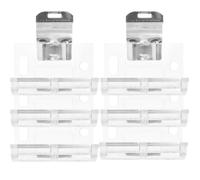 VANZACK 6pcs 25mm L-Shaped Blinds Installation Brackets Set for Window Louvers, Vertical Blind Mounting Holders, Curtain Fixing Hardware for Home and Office