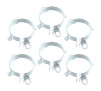 VANZACK 6pcs Capacitor Mounting Clips for Electronics, Iron Electrolytic Capacitor Fixing Clamp with 2 Fixing Holes, Accurate Positioning and Easy DIY Assembly for PCB and Electronic