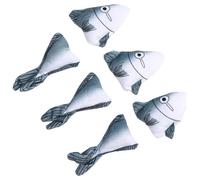 VANZACK 6pcs Cat Plush Toys Set Catnip Interactive Shape Pet Toys for Cats Safe Fun Design for Engaging Playtime