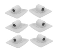 VANZACK 6pcs Kayak Motor Mount Bracket Holder Weather-Resistant Square Engine Clip for Canoe and Inflatable Boats Stable Vibration-reducing Motor Fasteners for Outdoor Fishing and Water