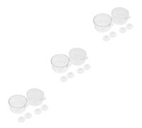VANZACK 6pcs Mini Shape Fish Feeder Design for Aquarium Compact Food Holder and Feeding Cup for Fish Tank Use Includes Red and Aquatic Plant Cups