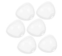 VANZACK 6pcs Pacifier Storage Box Compact Soother Holder for Newborns Bibs Pacifiers Case Travel-Friendly Dust