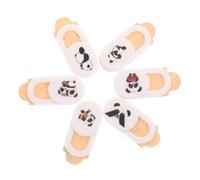 VANZACK 6pcs Panda Theme Webcam Cover Slide Privacy Protector for Laptop Tablet Phone Ultra Thin Cover to Prevent Hacking and Lens Dirt Cute Small Ornament Privacy Guard