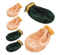 VANZACK 6pcs Piano Pedal Foot Pads Protective Covers Scratch Prevent for Electric Piano Triple Pedal Including Dark Green for Musical Instruments Random Color
