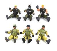 VANZACK 6pcs Plastic Special Forces for Interactive Soldier Figures with Various Poses Educational Military Model for Boys and Enhances Hand Eye Coordination and War Knowledge