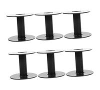 VANZACK 6pcs Portable Replaceable Plastic Bobbins for Sewing Machines Professional Empty Spools with Smooth Rotation Compact Lightweight Thread Holders for Daily Sewing and Embroidery Use