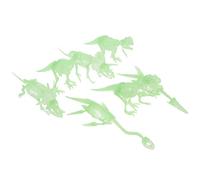 VANZACK 7Pcs Glow Dark Dinosaur Skeletons Realistic PVC Dinosaurs for Parties and Creative Educational Fossil Models