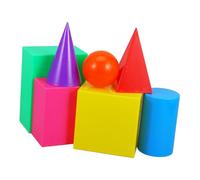 VANZACK 7Pcs Portable Geometric Model Educational for Early Learning Teaching Tools for Exploring Shapes Volume and Geometry Concepts