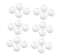 VANZACK 80pcs Rattle Inserts for Crochet Round Hand Bell Rattle Shaking Noise Maker Noise Maker DIY Craft Bell Balls White