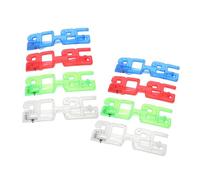 VANZACK 8pcs LED Number Eyewear Neon Flashing Glasses with Eight Bright Lights for Years Eve Party Supplies Red Green Blue Transparent Lightweight Glow Sunglasses for Adults