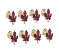VANZACK 8pcs Maple Leaf Brooch Pins Small Metal Lapel Pins Scratch-resistant Finish Autumn Thanksgiving Accessories for Women Men Sweaters Dresses Shawls Bags