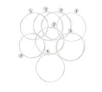 VANZACK 8pcs Nylon Ukulele Strings Set Tenor Instrument Replacement Parts Transparent Nylon Strings for Various Ukulele Models with Spare for Beginners and Experienced Players