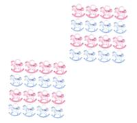 VANZACK 96 pcs Acrylic Mini Rocking Horse Ornaments for Shower Decorations Odorless Desktop Adornments in Pink and Lightweight Party Craft Boys
