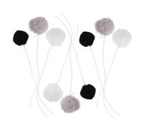 VANZACK 9pcs Cat Scratching Post Plush Ball Cat Game Balls Pet Kitten Preview Indoor Cat Grabbing Ornaments House Teasing Kitten Rope Pompom