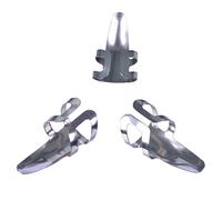 VANZACK 9pcs Stainless Steel Forefinger Finger Picks Set, Guitar and Bass Nail Plectrums for Fingerstyle Playing, Sturdy Metal Picks Suitable for Acoustic and Electric Guitars