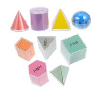 VANZACK 9pcs Translucent Shapes Manipulatives for Light Table Teaching Geometry Models Educational for Boys Developing Spatial Awareness and Critical Thinking Skills