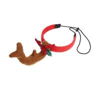 VANZACK Adjustable Realistic Reindeer Antler Headband for Dogs and Cats Skin-friendly Pet Deer Accessories for Christmas Holiday Photos and Festive Gatherings