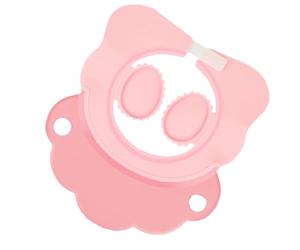 VANZACK Adjustable Silicone Baby Shampoo Hat with Cartoon Design, Comfortable Infant Bathing Cap for Shower and Haircuts, Practical Pink Shower Cap for Boys and Girls