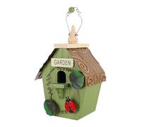 VANZACK Adorable Bird Nest Wooden Birdhouse for Garden Birdhouse for Garden Decorations Outdoor Decor Balcony Hanging Bird House