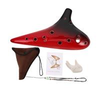 VANZACK Alto C Ceramic Ocarina Music Instrument for Beginners and Professionals Fired Ceramic with Stable Sound Accuracy Versatile for Various Musical Styles and Performance Settings