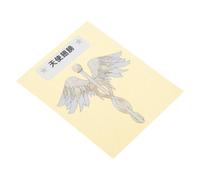 VANZACK Angel Wings Guitar Headstock Sticker, Pvc Self-adhesive Decal for Electric Acoustic Guitars, Easy to Apply, Decorative Patch for Instrument Customisation