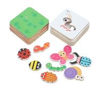 VANZACK Animal Puzzle Cards for Educational Matching for Early Brain Development Safe Paper Material Enhances Hand-eye Coordination and Logical Thinking Learning Supply for Boy Girl