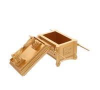 VANZACK Ark of Covenant Resin Figurine Gold Religious Artifact Model for Church Desktop Decor Spiritual Judaica Statue for Home Prayer Sanctuary Symbolic Faith Ornament for Baptisms and