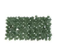 VANZACK Artificial Hedges Silk Flower Mesh Grid Green Leaf Fence Panel Back UV Resistant Decorative Fence for Balcony Garden
