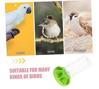 VANZACK Automatic Bird Feeder Cage Compatible with Parrots and Cockatiels Abs Material Feeding Container for Pet Birds Assemble Small Feeder for Cage Use and Simple Maintenance