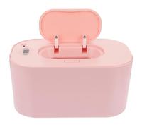 VANZACK Baby Wet Tissue Warmer with Temperature Adjustment and Low Power Consumption, Pink Wet Wipes Heater Made of Sturdy Pp+abs, for Nursery and Travel Use